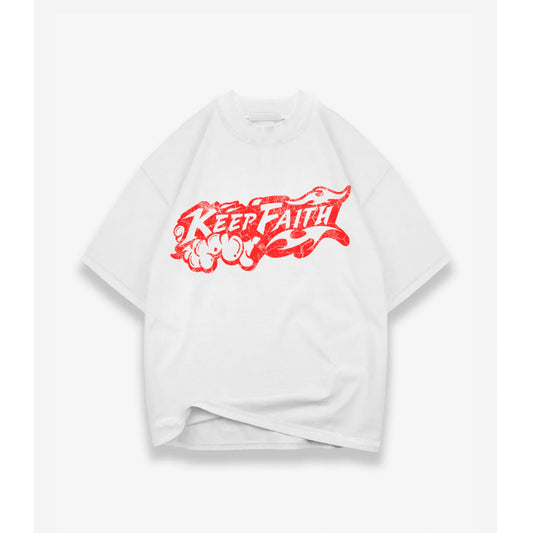 "Keep Faith" Red T-Shirt